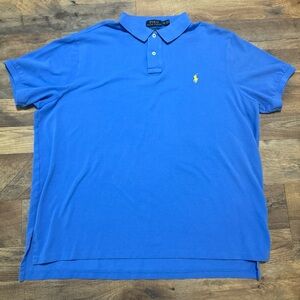 Ralph Lauren Men's Bright Blue Polo Shirt